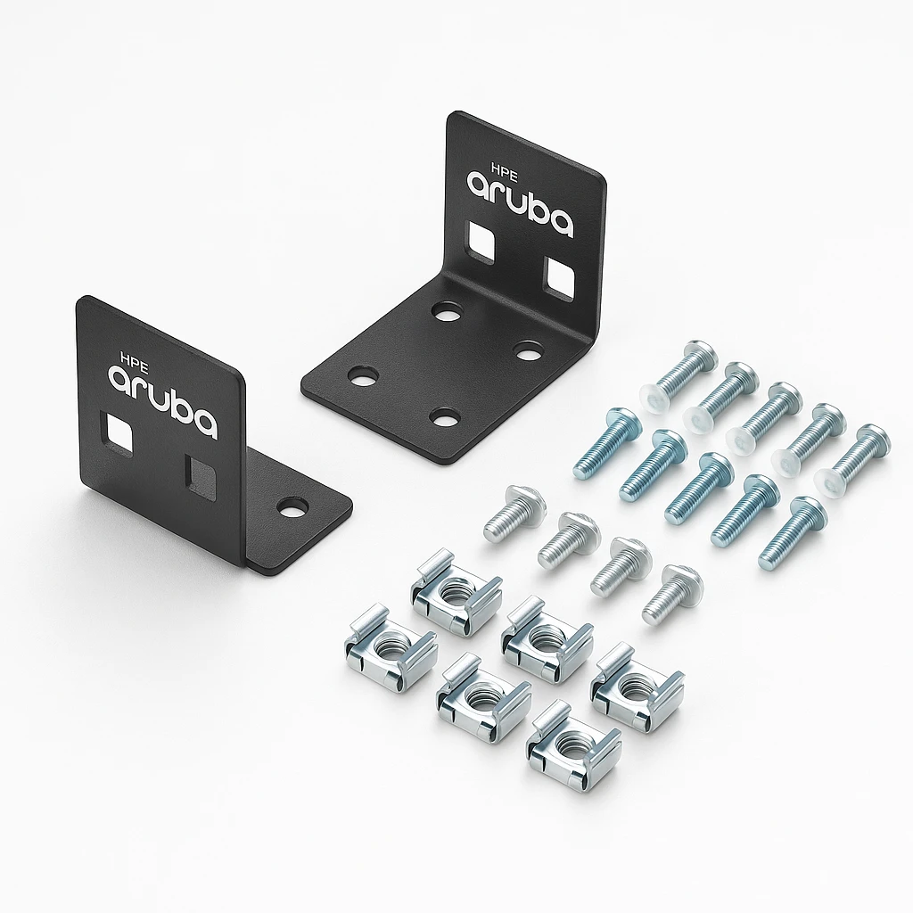 HPE Aruba X414 Universal 4-post - Kit de montaje rack - 1U - para HPE Aruba 2540 24G, 2540 48G, 6000 48G