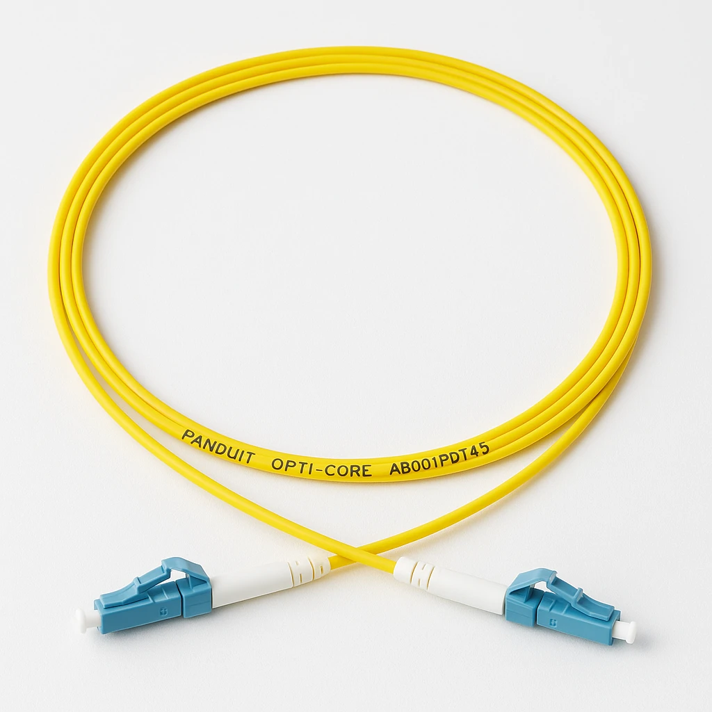 Panduit Opti-Core - Trenza - modo simple LC (M) - 1 m - fibra óptica - 9/125 micrones - OS1/OS2 - amarillo