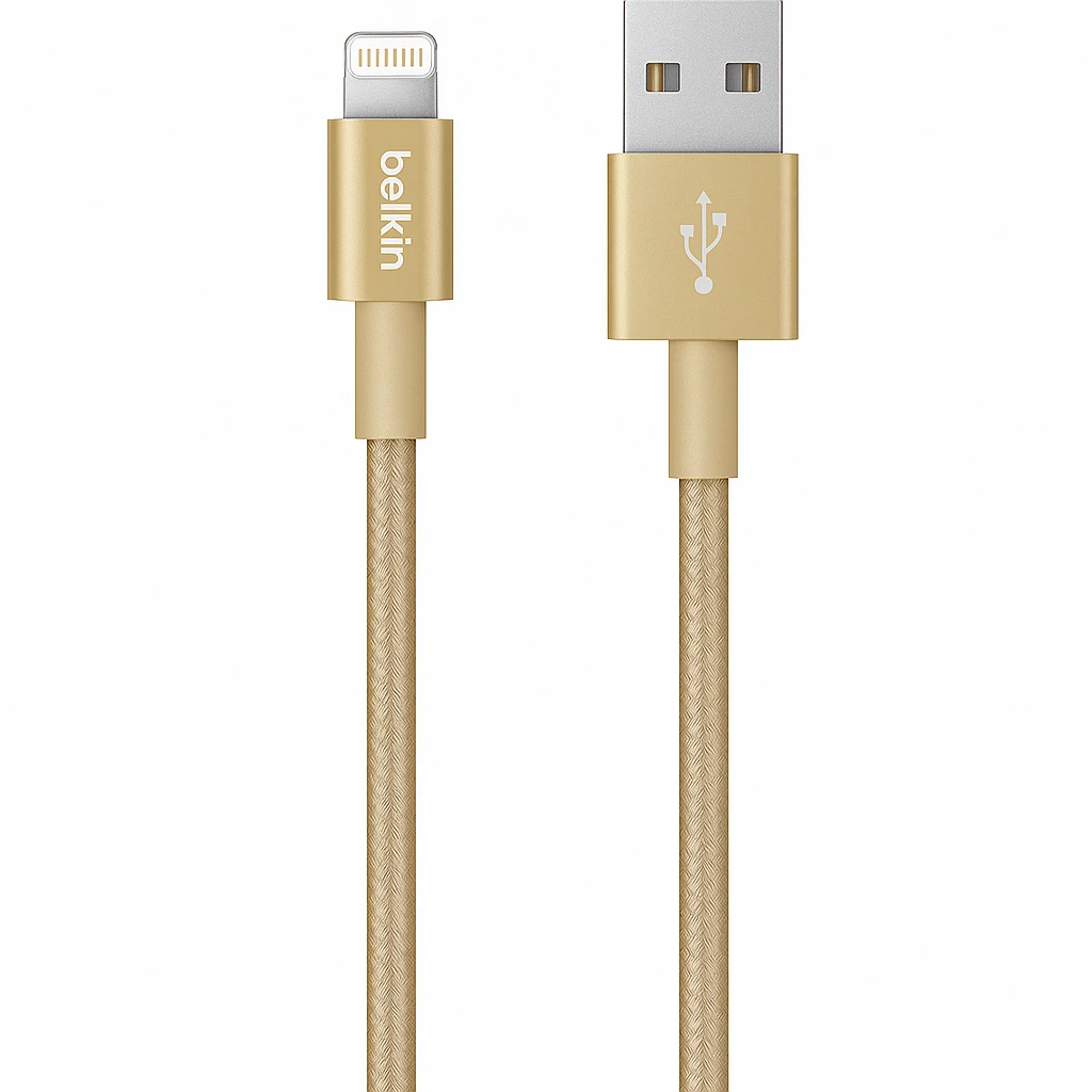 Belkin MIXIT Cable de carga y sincronización Lightning a USB - Cable Lightning - Lightning macho a USB macho - 1.2 m - oro
