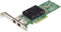Lenovo ThinkSystem Broadcom NX-E - Adaptador de red - PCIe 3.0 x8 perfil bajo - 10Gb Ethernet x 2 - para ThinkAgile VX3530-G Appliance; VX7330-N Appliance; ThinkSystem SR250 V2; ST250 V2; ST5