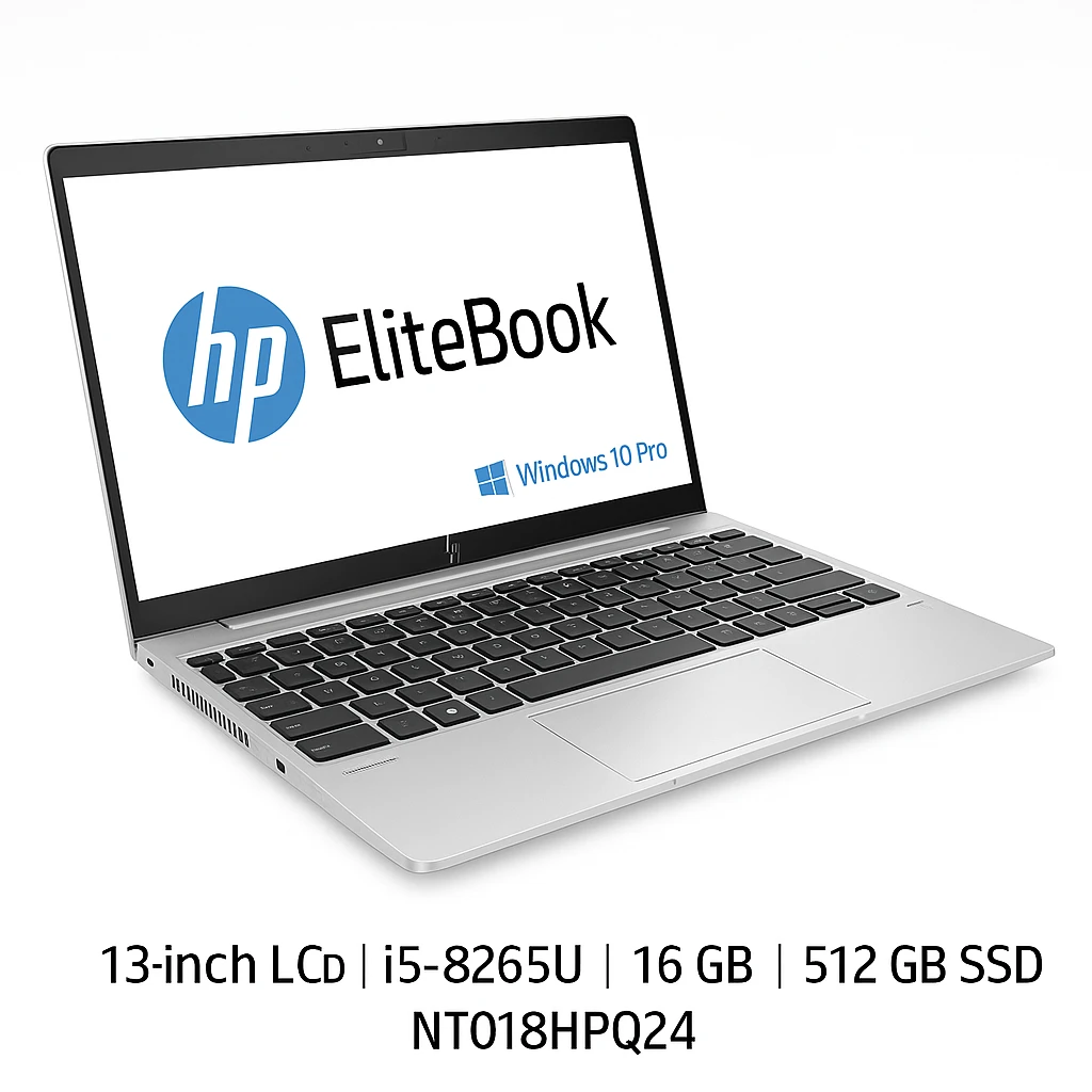 HP EliteBook - Notebook - 13" LCD - Intel Core i5 I5-8265U - 16 GB - 512 GB SSD - Windows 10 Pro - Spanish