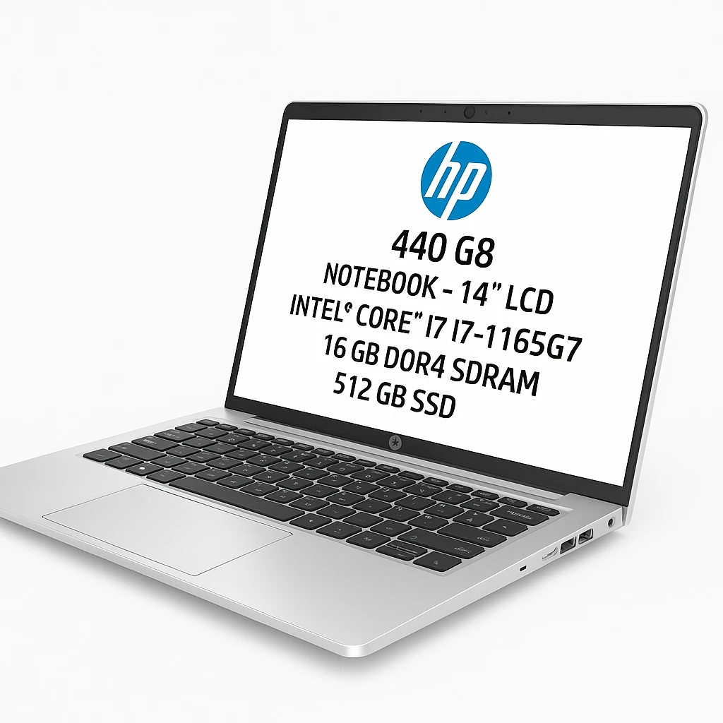 HP 440 G8 - Notebook - 14" LCD - Intel Core i7 I7-1165G7 - 16 GB DDR4 SDRAM - 512 GB SSD - Windows 10 Home - Spanish