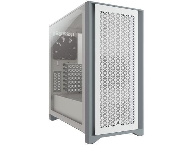 CORSAIR 4000D AIRFLOW - Torre - ATX - panel lateral con ventana (cristal templado) - sin fuente de alimentación (ATX) - blanco - USB/Audio