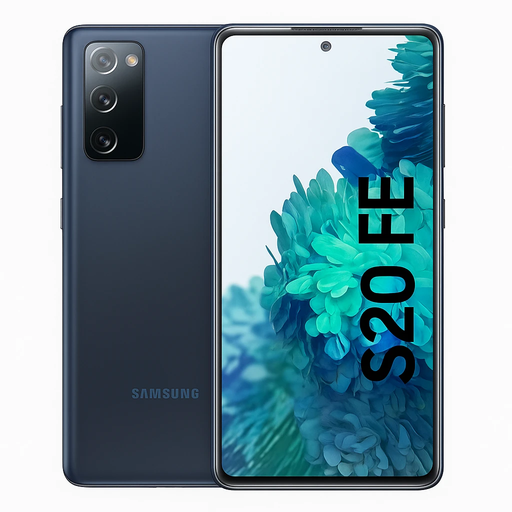 Samsung Galaxy S20 FE - 4G smartphone - SIM doble - RAM 6 GB / Memoria interna 128 GB - microSD slot - pantalla OLED - 6.5" - 2400 x 1080 píxeles (120 Hz) - 3 x cámaras traseras 12 MP, 12 MP,