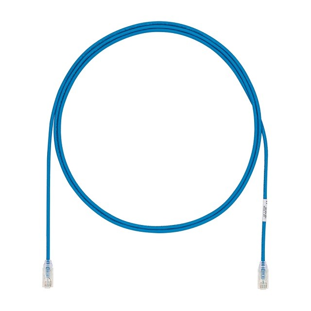 Panduit TX6A-28 Category 6A Performance - Cable de interconexión - RJ-45 (M) a RJ-45 (M) - 2 m - UTP - CAT 6a - IEEE 802.3at - atornillado, sin halógenos, sin enganches, sólido - azul