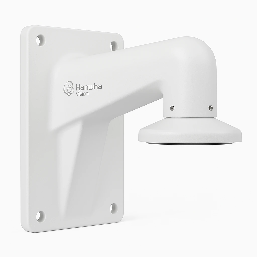 Hanwha Vision Wisenet SBP-156WMW - Montura para cámara - instalable en pared - blanco - para Vision XNP-C6403; WiseNet X XNP-6400, 9300; WiseNet X Plus XNP-6400, 8250, 8300, 9250