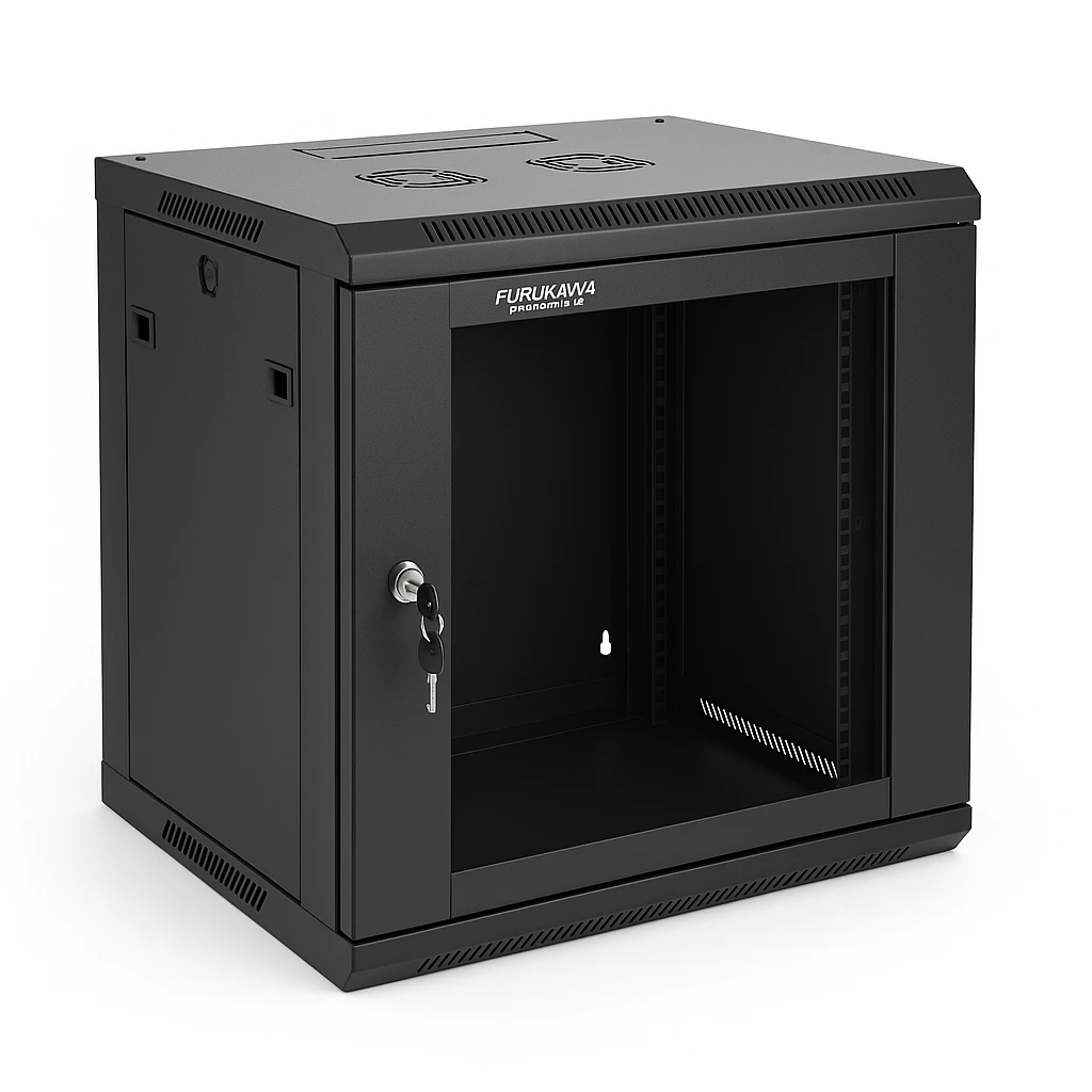 Furukawa Enterprise - Rack armario - instalable en pared - negro - 12U