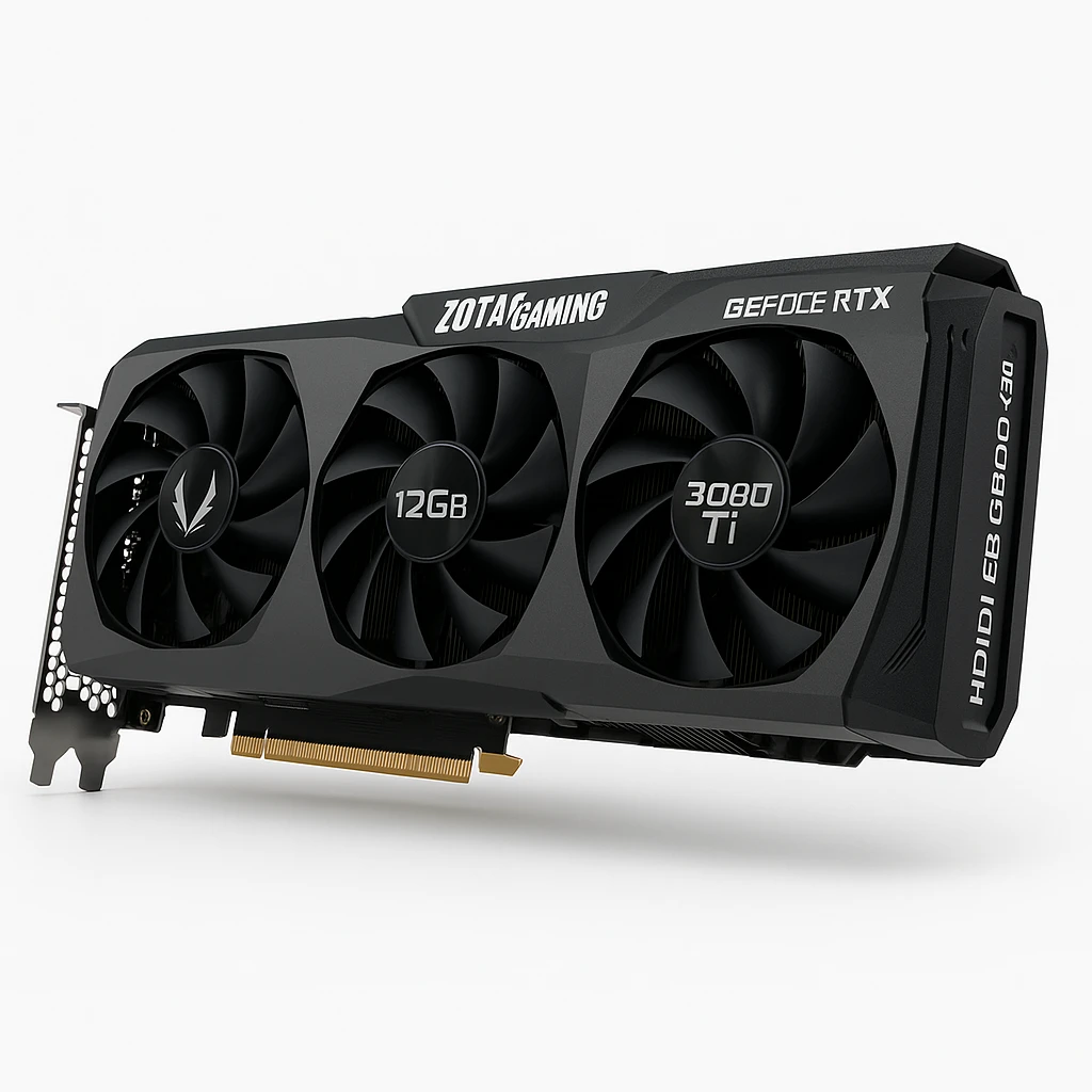 ZOTAC GAMING GeForce RTX 3080 Ti Trinity - Tarjeta gráfica - GF RTX 3080 Ti - 12 GB GDDR6X - PCIe 4.0 x16 - 3 x DisplayPort, HDMI