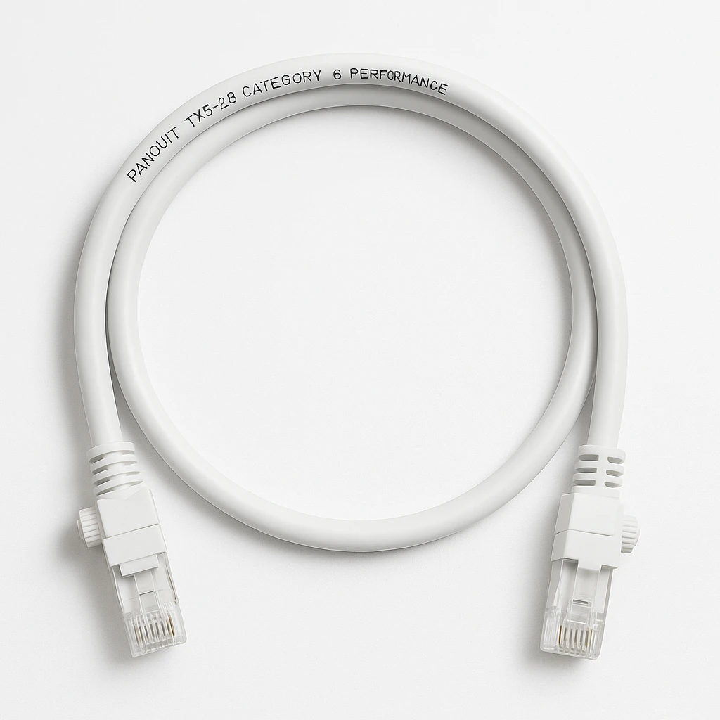 Panduit TX6-28 Category 6 Performance - Cable de interconexión - RJ-45 (M) a RJ-45 (M) - 2 m - UTP - CAT 6 - atornillado, sin halógenos, sin enganches, trenzado - blanco