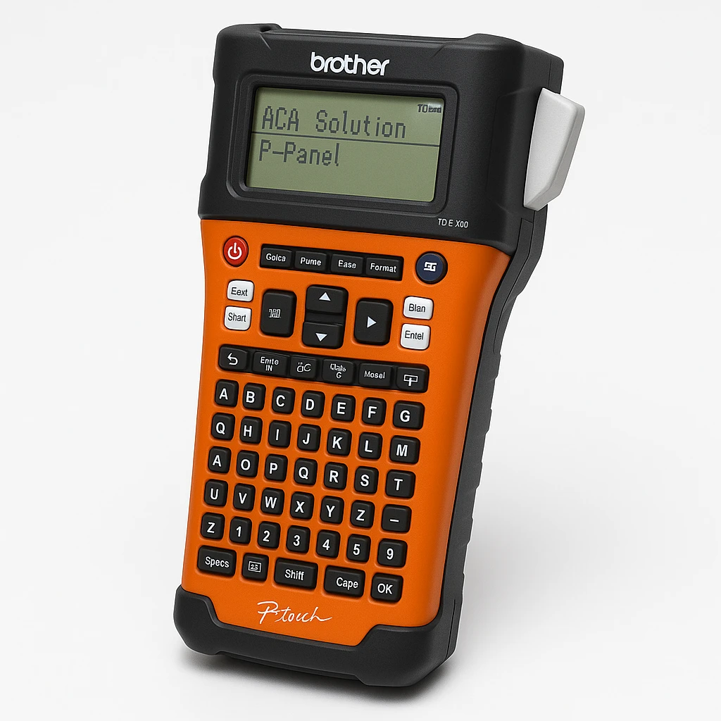 Brother P-Touch PT-E300VP - Etiquetadora - B/N - transferencia térmica - rollo (1,8 cm x 8 m) - 180 ppp - hasta 20 mm/segundo - cortador - impresión de 5 líneas