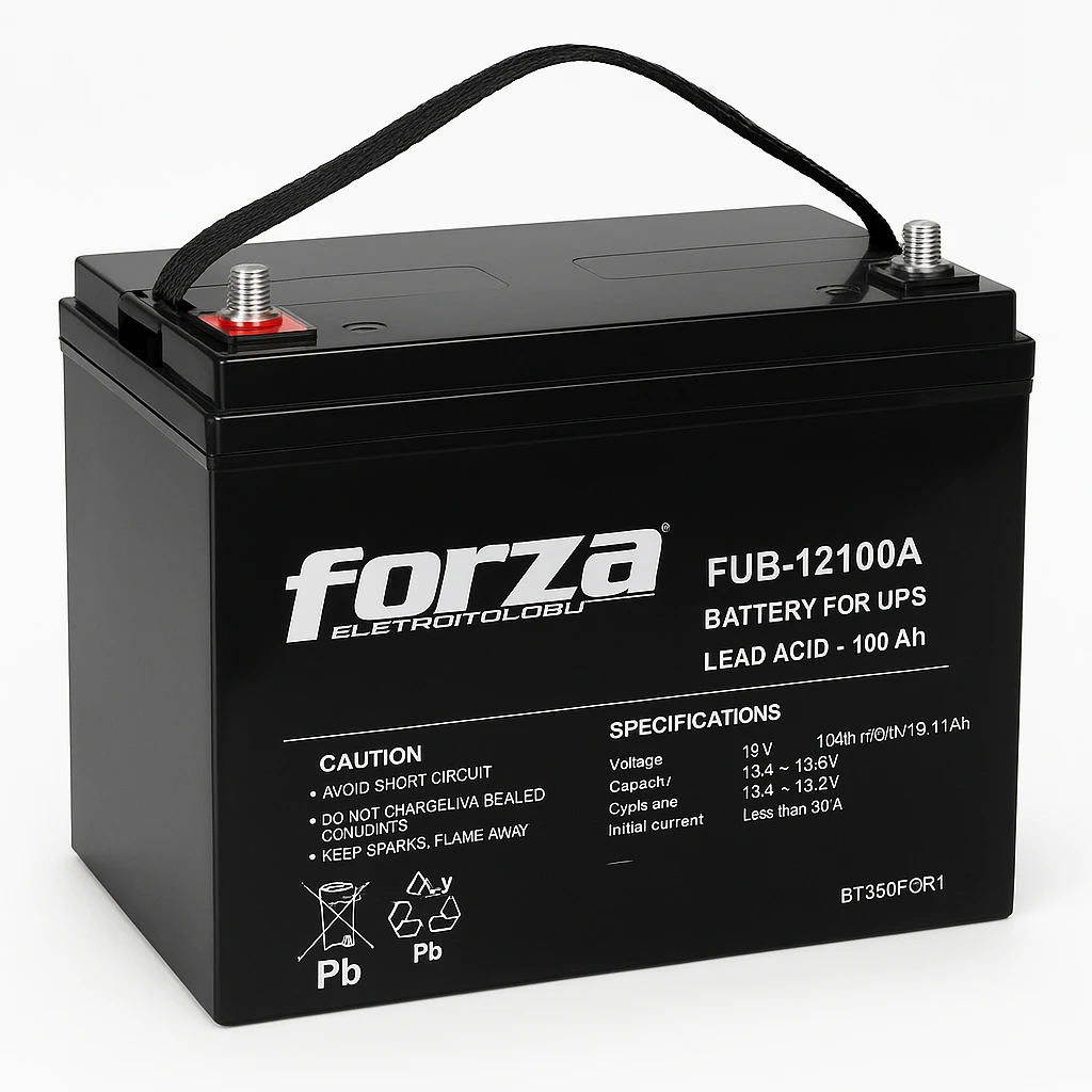 Forza FUB-12100A - Batería de UPS - Ácido de plomo - 100 Ah - negro