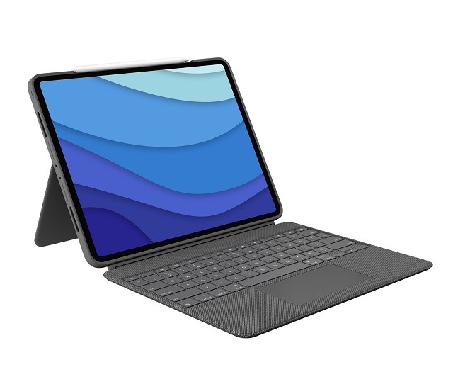 Logitech Combo Touch for iPad Pro 12.9-inch (5th and 6th gen) - Caja de teclado y folio - con panel táctil - luz trasera - Apple Smart connector - gris Oxford - para Apple iPad Pro de 12,9" (