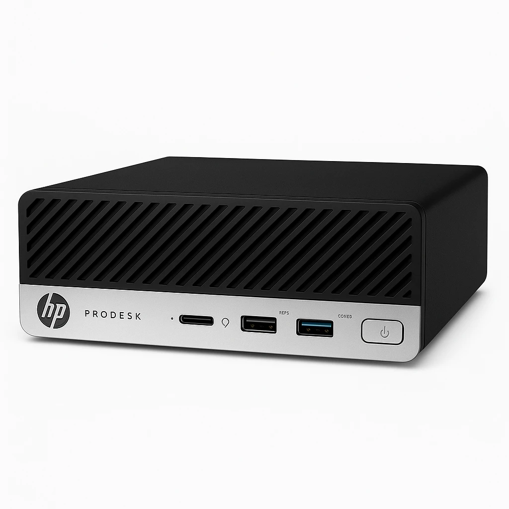 HP ProDesk 400 G6 - Sobremesa mini - Core i5 10500T / hasta 3.8 GHz - vPro - RAM 16 GB - SSD 512 GB - TCG Opal Encryption 2, NVMe, TLC - UHD Graphics 630 - Gigabit Ethernet - Win 10 Pro 64 bi