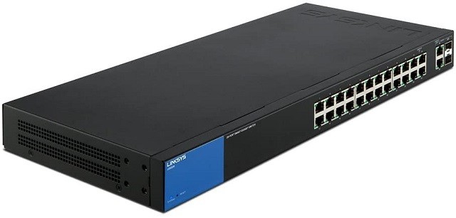 Linksys Business LGS328C - Conmutador - inteligente - 24 x 10/100/1000 + 4 x 10 Gigabit SFP+ - montaje en rack - Conforme a la TAA