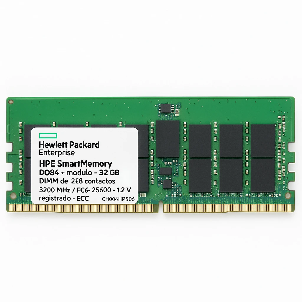 HPE SmartMemory - DDR4 - módulo - 32 GB - DIMM de 288 contactos - 3200 MHz / PC4-25600 - CL22 - 1.2 V - registrado - ECC