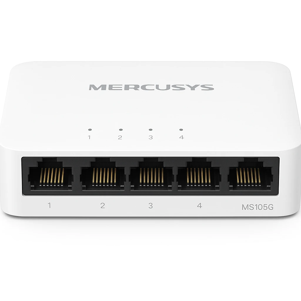 Mercusys MS105G - Conmutador - 5 x 10/100/1000 - sobremesa