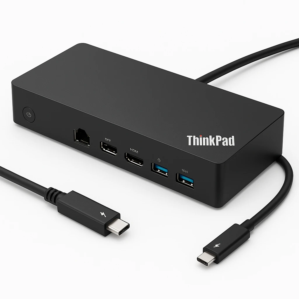 Lenovo ThinkPad Universal Thunderbolt 4 Dock - Estación de conexión - Thunderbolt 4 - HDMI, 2 x DP - 1GbE - 135 vatios - Estados Unidos - para ThinkPad E14 Gen 4; L13 Yoga Gen 3; T14s Gen 3; 