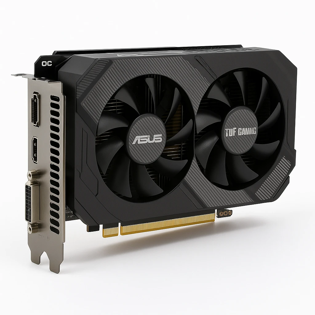 ASUS TUF-GTX1660TI-O6G-EVO-GAMING - OC Edition - tarjeta gráfica - GF GTX 1660 Ti - 6 GB GDDR6 - PCIe 3.0 - DVI, 2 x HDMI, DisplayPort