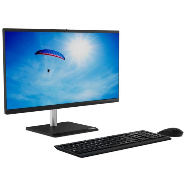 Lenovo ThinkCentre - All-in-one - Intel Core i7 10700T / 2.1 GHz - 8 GB DDR4 SDRAM - 512 GB HDD - DVD±RW - 23.8" - Intel HD Graphics - Windows 10 Pro 64-bit Edition - All black - Spanish