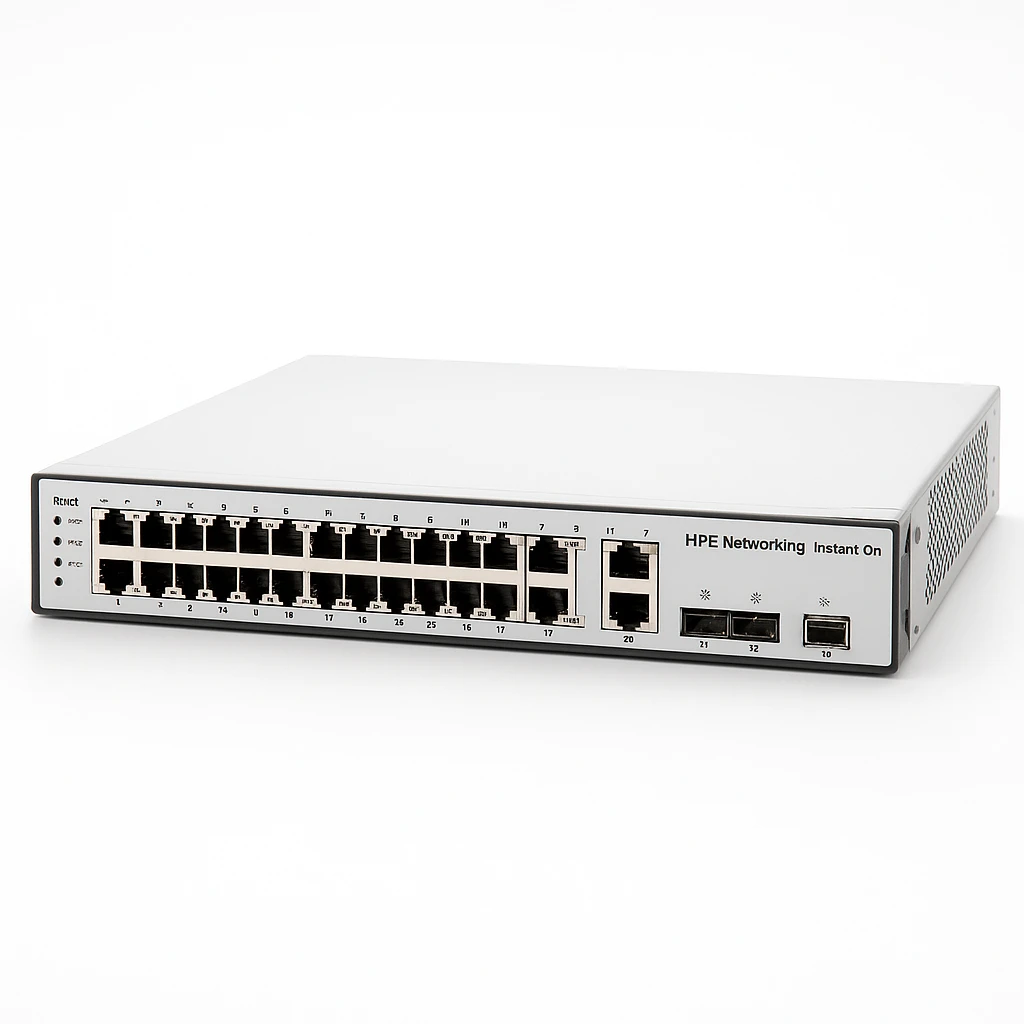 HPE Networking Instant On 1960 24G 2XGT 2SFP+ Switch - Conmutador - Gestionado - 24 x 10/100/1000 + 2 x 10 Gigabit SFP+ + 2 x 100/1000/10GBase-T - montaje en rack