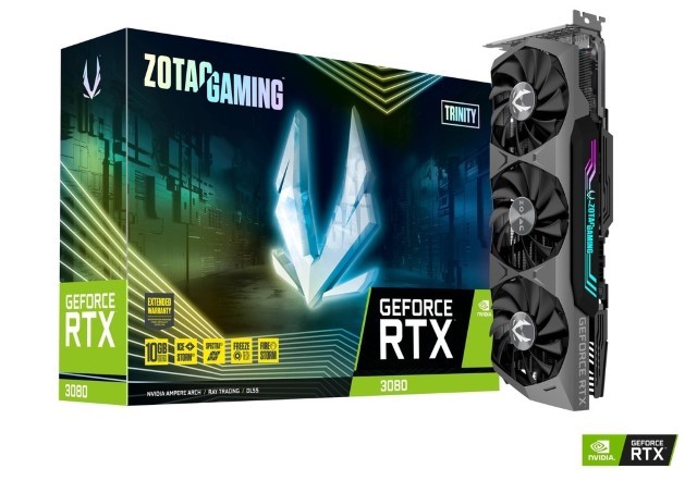 ZOTAC GAMING GeForce RTX 3080 Trinity LHR - Tarjeta gráfica - GF RTX 3080 - 10 GB GDDR6X - PCIe 4.0 x16 - 3 x DisplayPort, HDMI