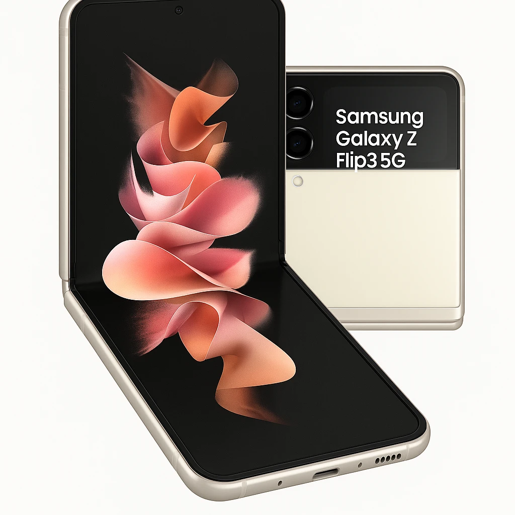 Samsung Galaxy Z Flip3 5G - 5G smartphone - SIM doble - RAM 8 GB / Memoria interna 256 GB - pantalla OLED - 6.7" - 2640 x 1080 píxeles (120 Hz) - 2 x cámaras traseras 12 MP, 12 MP - front cam