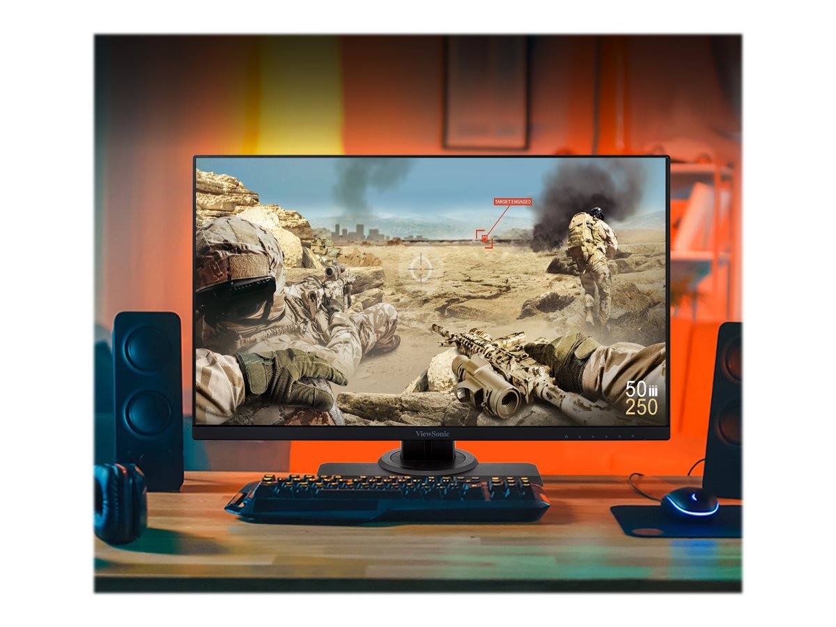ViewSonic OMNI Gaming XG2431 - Monitor LED - gaming - 24" (23.8" visible) - 1920 x 1080 Full HD (1080p) @ 240 Hz - Fast IPS - 300 cd/m² - 1000:1 - DisplayHDR 400 - 0.5 ms - 2xHDMI, DisplayPor