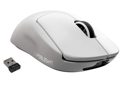 Logitech PRO X SUPERLIGHT Wireless Gaming Mouse - Ratón - óptico - 5 botones - inalámbrico, cableado - LIGHTSPEED - blanco