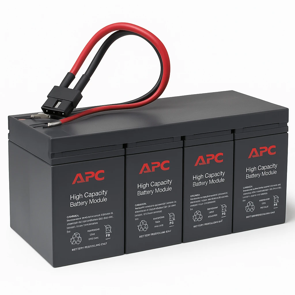 APC High Capacity Battery Module - Cadena de baterías para SAI - 4 x baterías - Ácido de plomo - 9 Ah - para P/N: E3SUPS10K3IB2, E3SUPS15K3IB1, E3SUPS15K3IB2, E3SUPS20K3IB1, E3SUPS30K3IB1