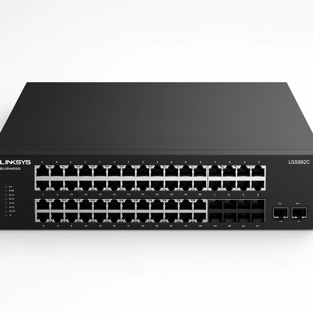 Linksys Business LGS352C - Conmutador - inteligente - 48 x 10/100/1000 + 4 x 10 Gigabit SFP+ - montaje en rack - Conforme a la TAA