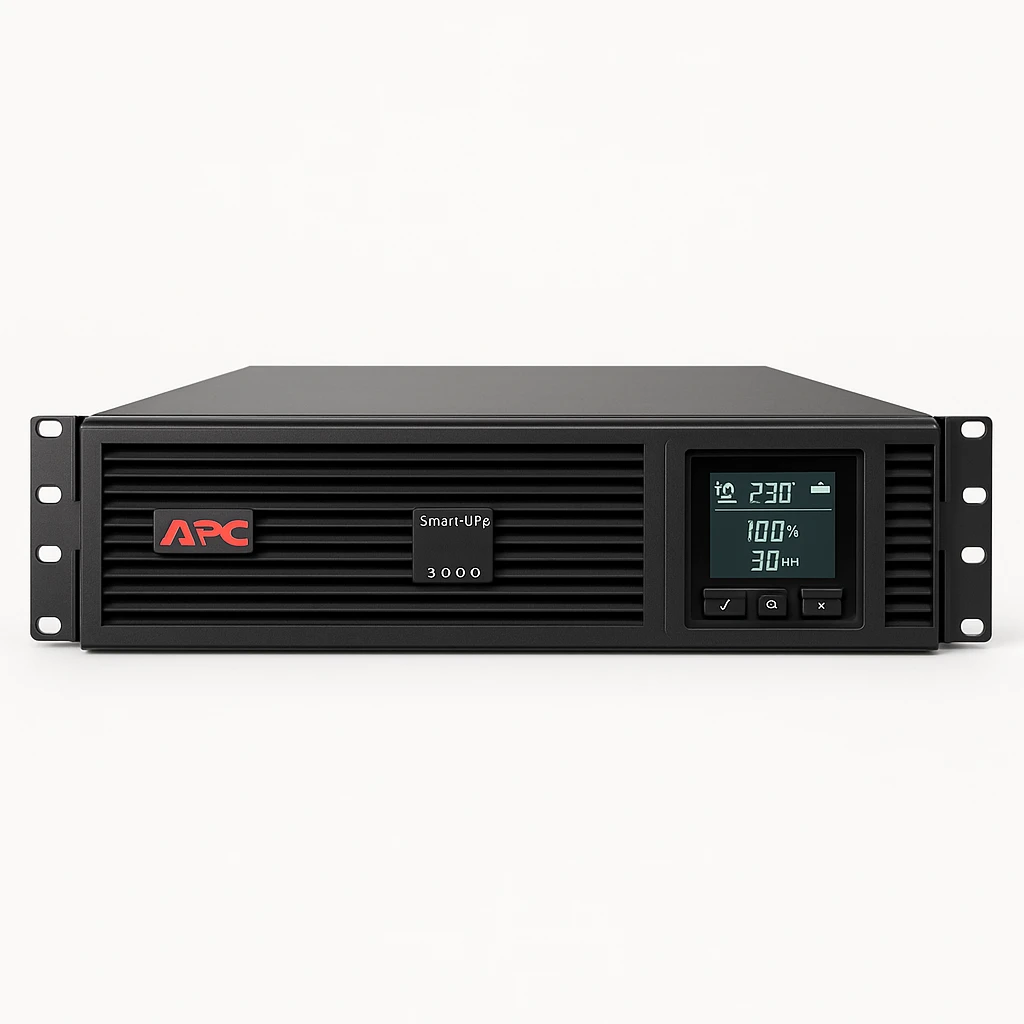 APC Smart-UPS 3000 LCD - UPS (montaje en bastidor) - CA 220/230/240 V - 2.7 kW - 3000 VA - RS-232, USB - conectores de salida: 12 - 2U - para P/N: AR3003, AR3003SP, AR3006, AR3006SP, AR3103, 