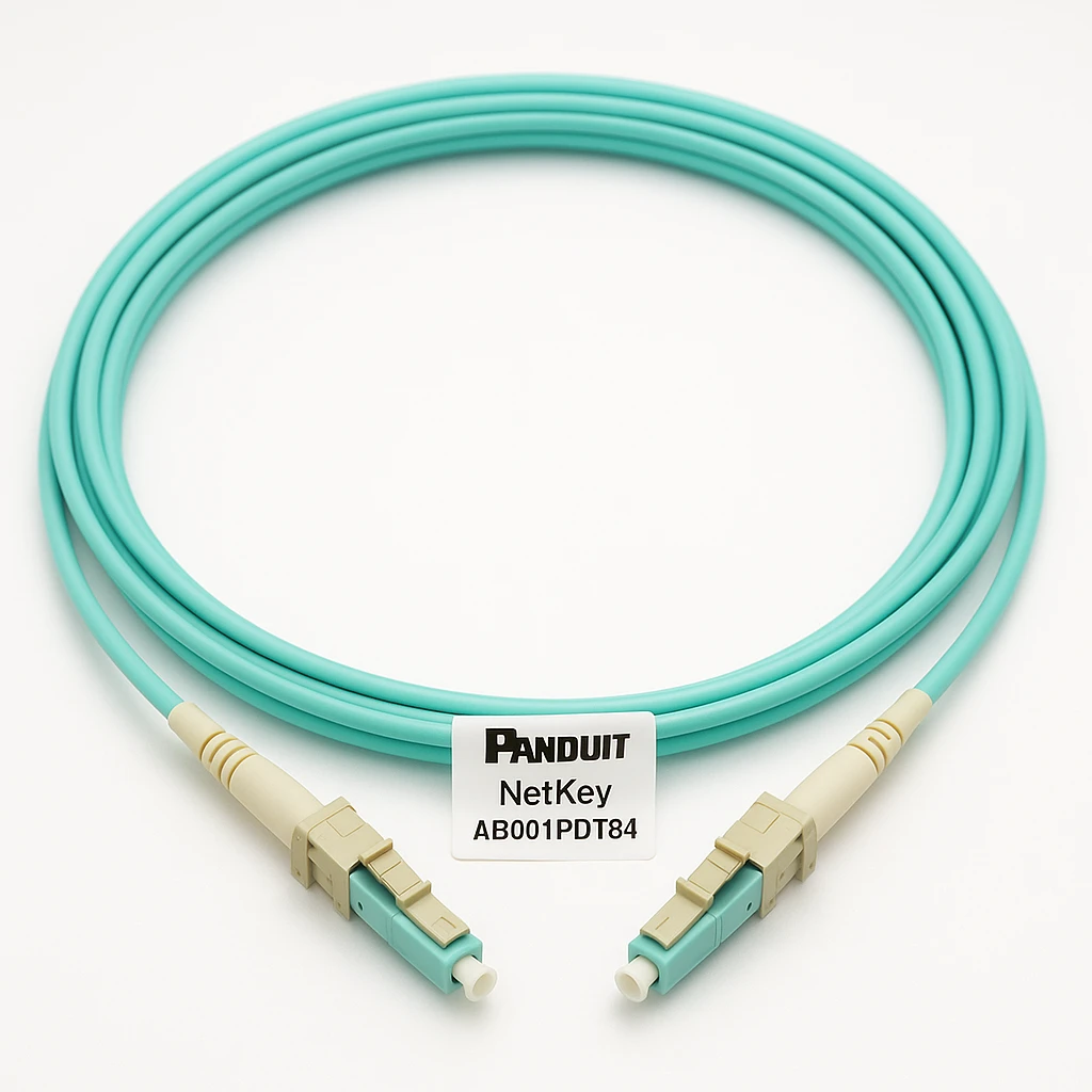 Panduit NetKey - Trenza - LC de modos múltiples (M) - 1 m - fibra óptica - 50/125 micras - OM3 - agua