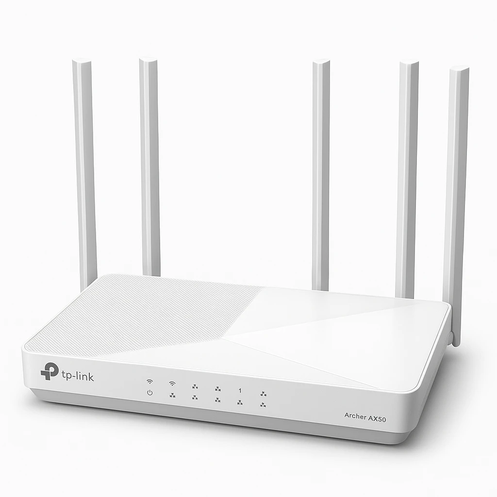 TP-LINK Archer AX50 - Enrutador inalámbrico conmutador de 4 puertos - 1GbE - Wi-Fi 6 - Doble banda