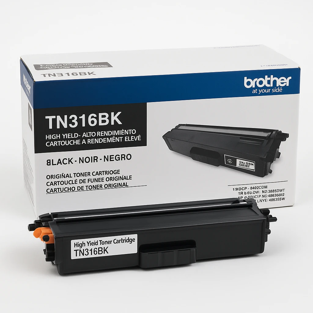 Brother TN316BK - Alto rendimiento - negro - original - cartucho de tóner - para Brother DCP-L8400CDN, HL-L8350CDW, HL-L8350CDWT, MFC-L8600CDW, MFC-L8850CDW