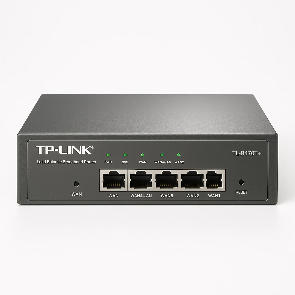 TP-LINK TL-R470T+ - Router Puertos WAN: 4