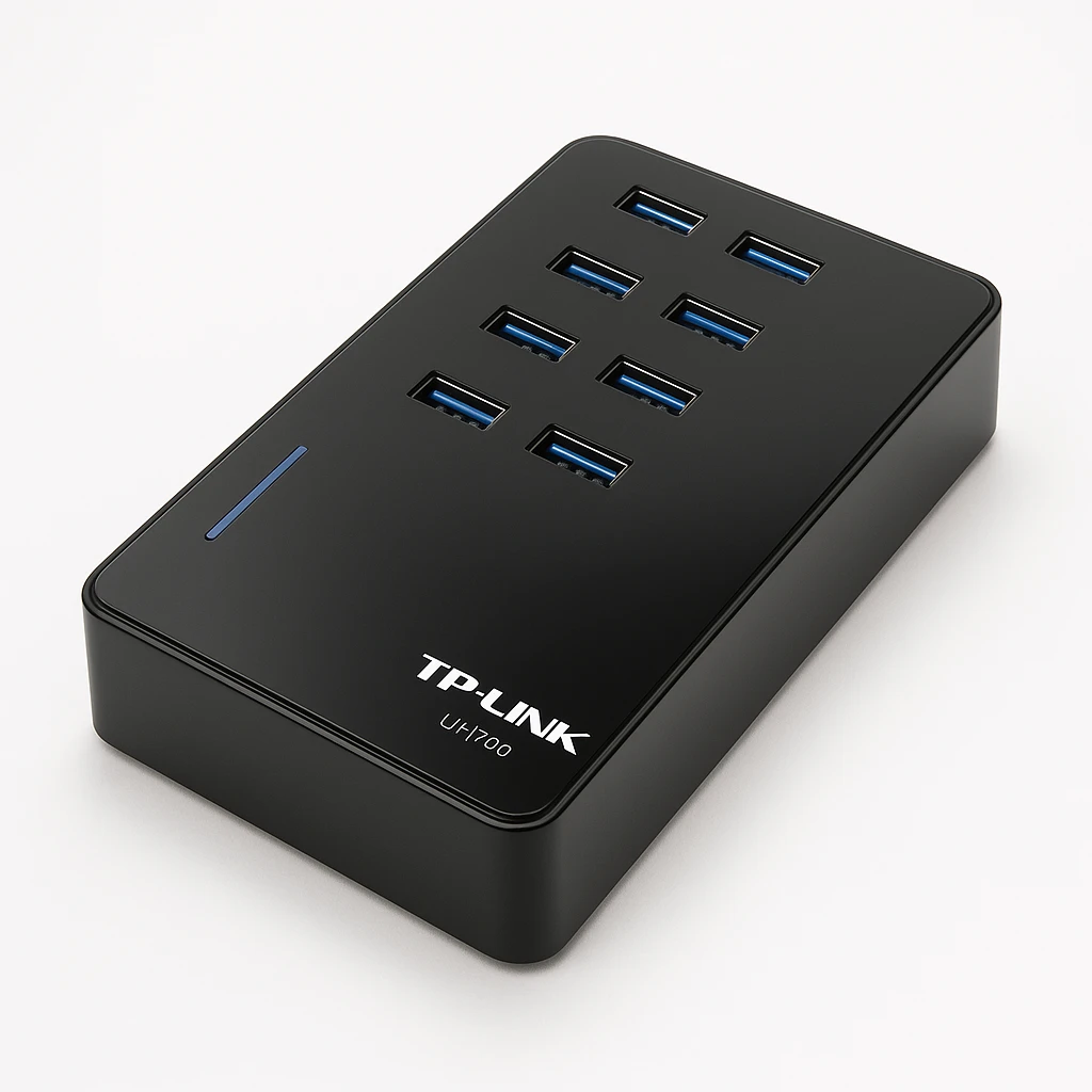 TP-Link UH700 - Hub - 7 x SuperSpeed USB 3.0 - sobremesa