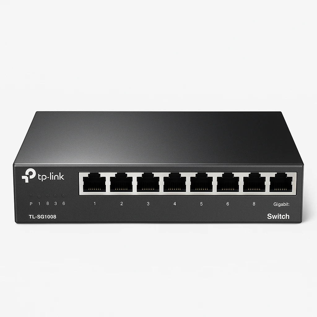 TP-Link TL-SG1008 - Conmutador - 8 x 10/100/1000 - sobremesa