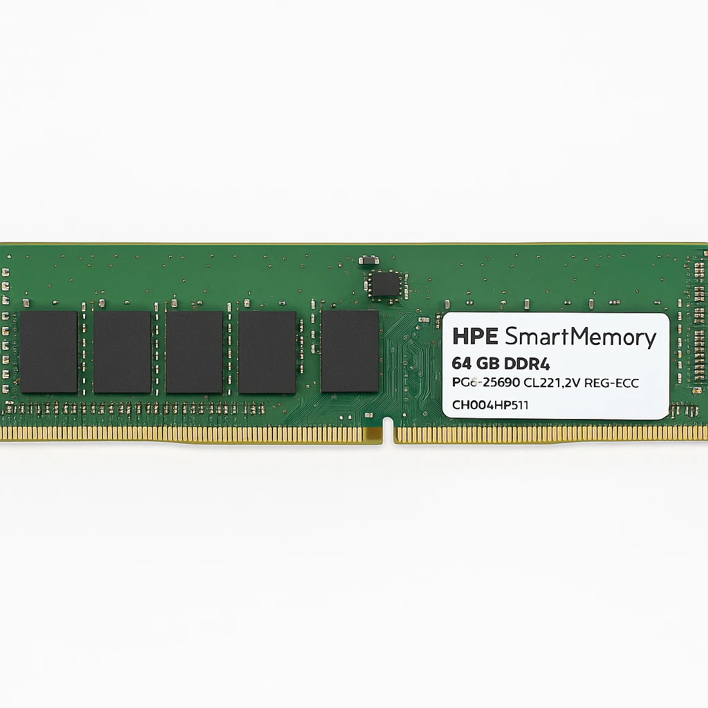 HPE SmartMemory - DDR4 - módulo - 64 GB - DIMM de 288 contactos - 3200 MHz / PC4-25600 - CL22 - 1.2 V - registrado - ECC