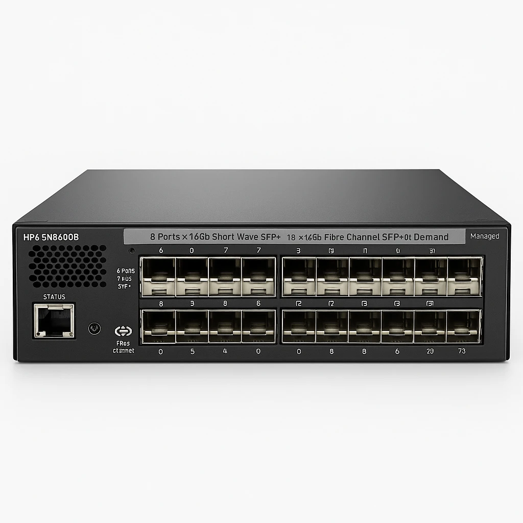 HPE SN3600B 32Gb 24/8 8-port 16Gb Short Wave SFP+ Fibre Channel Switch - Conmutador - Gestionado - 8 x 16Gb Fibre Channel SFP+ + 16 x 32Gb Fibre Channel SFP+ Ports on Demand - montaje en rack