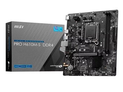 MSI - 824142357712 - Motherboard - Micro ATX - LGA1700 Socket - Intel H610 - para Core i9 / para Core i7 / para Core i5 / para Core i3 / para Celeron / para Pentium - Intel HD Graphics
