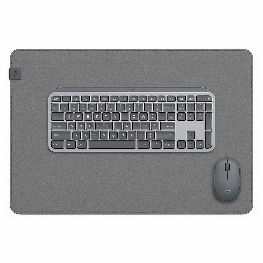 Logitech Studio Series Desk Mat - Teclado y alfombrilla de ratón - gris medio