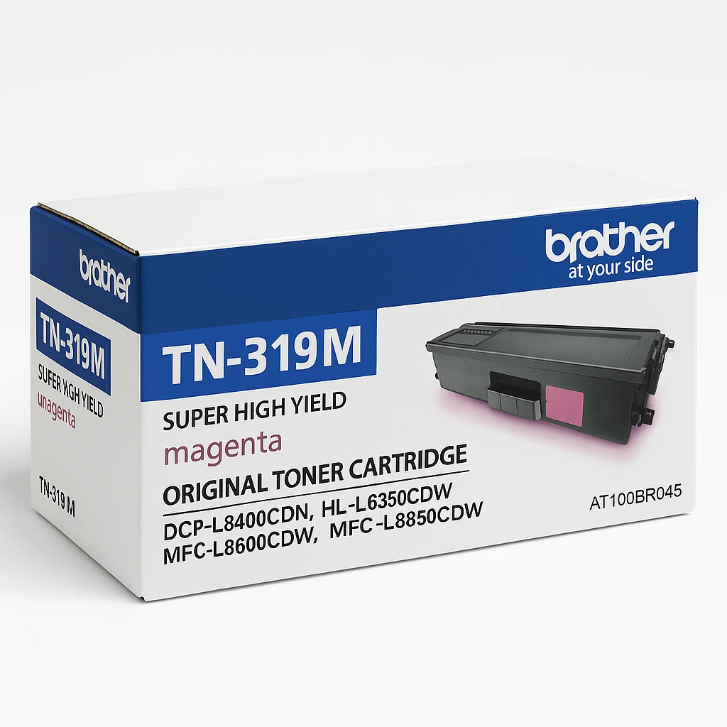 Brother TN319M - Súper Alto Rendimiento - magenta - original - cartucho de tóner - para Brother DCP-L8400CDN, HL-L8350CDW, HL-L8350CDWT, MFC-L8600CDW, MFC-L8850CDW