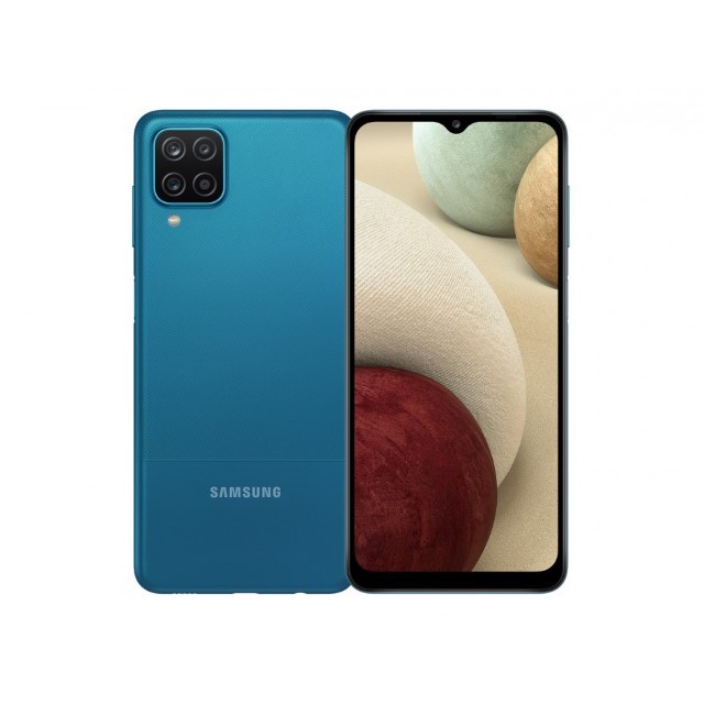 Samsung Galaxy A12 - 4G smartphone - SIM doble - RAM 4 GB / Memoria interna 128 GB - microSD slot - pantalla LCD - 6.5" - 1600 x 720 píxeles - 4x x cámaras traseras 48 MP, 5 MP, 2 MP, 2 MP - 