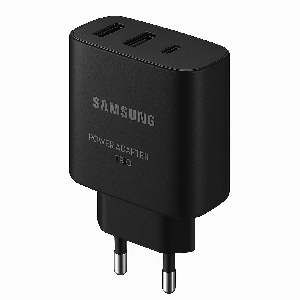 Samsung - Power adapter trio - Cellular phone - Lithium - black - Para Universal