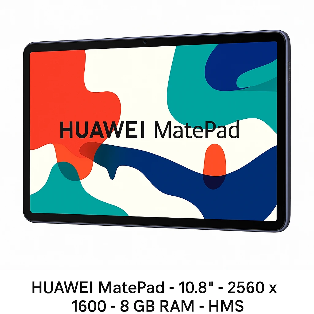 HUAWEI MatePad - 10.8" - 2560 x 1600 - 8 GB RAM - HMS - Snapdragon 870 - Gray