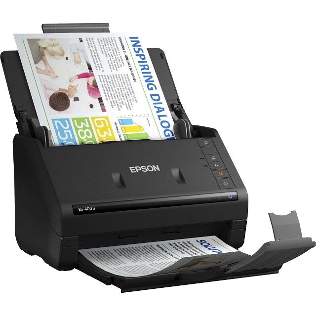 Epson WorkForce ES-400 II - Escáner de documentos - Sensor de imagen de contacto (CIS) - a dos caras - Legal - 600 ppp x 600 ppp - hasta 35 ppm (mono) / hasta 35 ppm (color) - Alimentador aut
