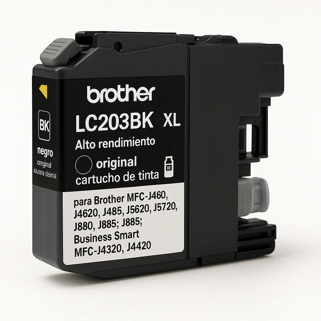 Brother LC203BK XL - Alto rendimiento - negro - original - cartucho de tinta - para Brother MFC-J460, J4620, J485, J5620, J5720, J880, J885; Business Smart MFC-J4320, J4420