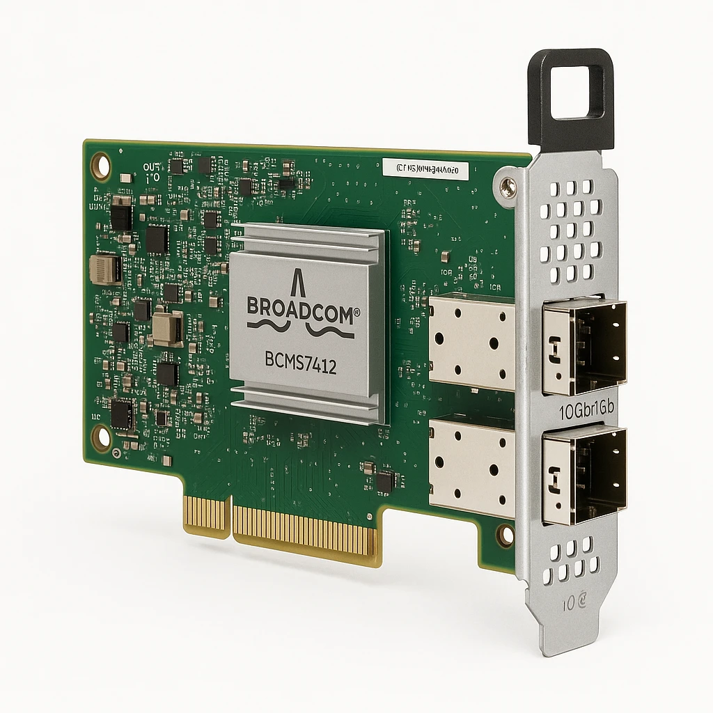 Broadcom BCM57412 - Adaptador de red - OCP 3.0 - 1Gb Ethernet / 10Gb Ethernet SFP+ x 2 - para ProLiant DL325 Gen10, DL345 Gen10, DL360 Gen10, DX360 Gen10, XL220n Gen10, XL290n Gen10