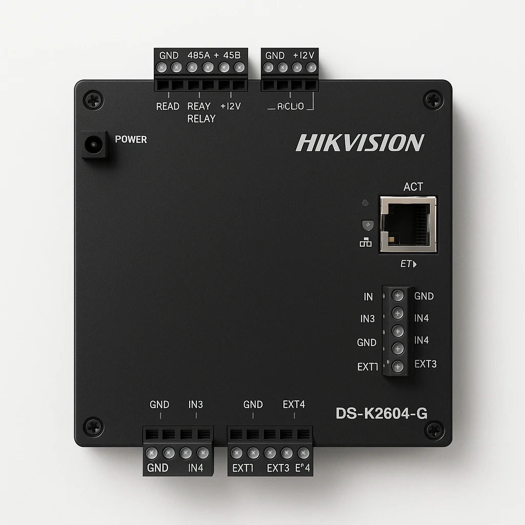 Hikvision DS-K2604-G - Controlador de acceso - cableado - Gigabit Ethernet