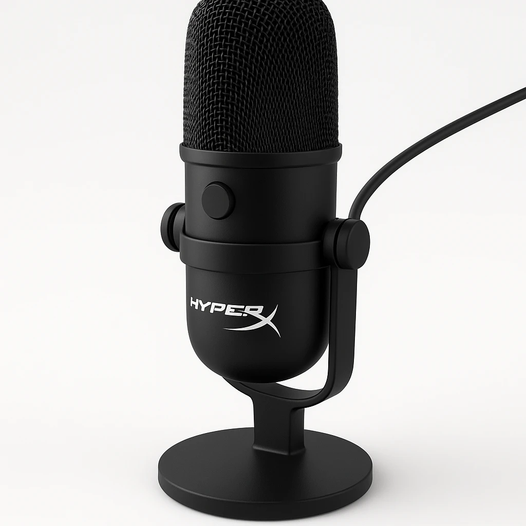 HyperX SoloCast - Micrófono - USB - negro - para HP 250 G9, Z2 G9; Laptop 15, 15s, 17; Pavilion Laptop 15